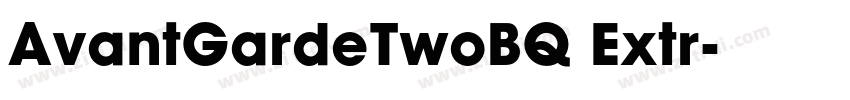 AvantGardeTwoBQ Extr字体转换
